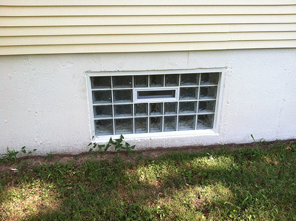 Glass Block basement security windows