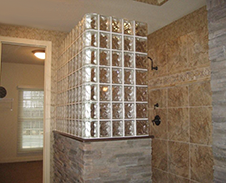 glass block showers in St. louis