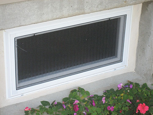 glass block security window