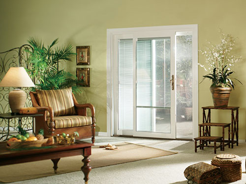 patio door with blinds 5001