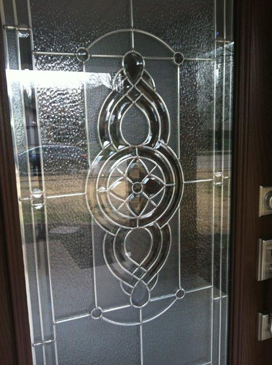 front door with sidelights