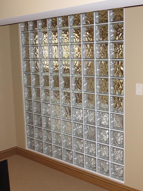 Glass block wall 1316